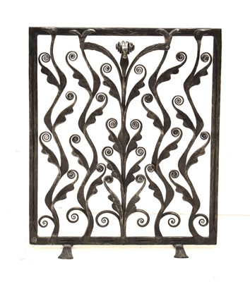 Lot 399 - James Horrobin (b.1946) - Contemporary wrought iron fire screen