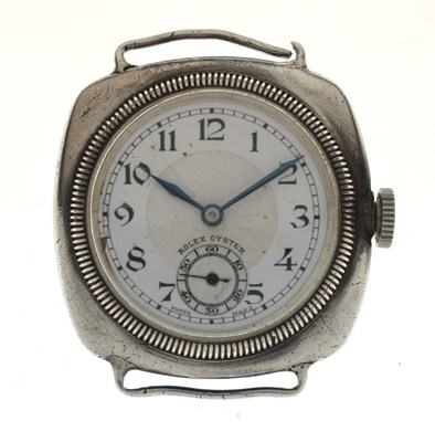 Lot Rolex - Gentleman's 1920s Oyster silver cased watch