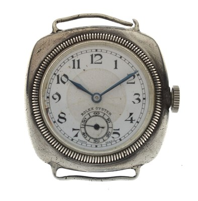 Lot Rolex - Gentleman's 1920s Oyster silver cased watch