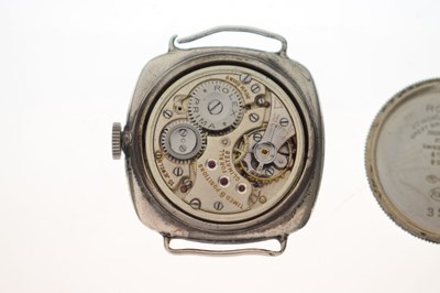 Lot 57 - Rolex - Gentleman's 1920s Oyster silver cased watch