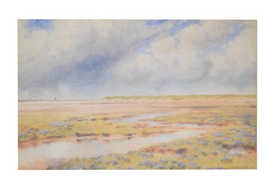 Lot 607 - Frederick Henry Partridge (British 1849-1929) - Watercolour - North Norfolk estuary scene