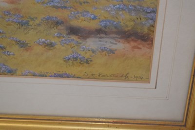 Lot 607 - Frederick Henry Partridge (British 1849-1929) - Watercolour - North Norfolk estuary scene