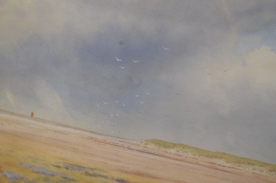 Lot 607 - Frederick Henry Partridge (British 1849-1929) - Watercolour - North Norfolk estuary scene