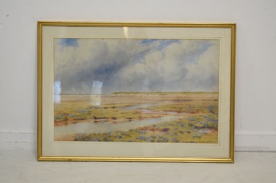 Lot 607 - Frederick Henry Partridge (British 1849-1929) - Watercolour - North Norfolk estuary scene