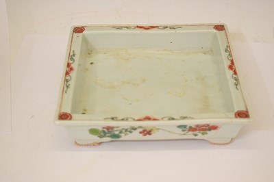 Lot 536 - Chinese Canton Famille Verte jardinière or planter and stand