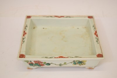 Lot 536 - Chinese Canton Famille Verte jardinière or planter and stand