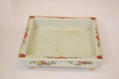 Lot 536 - Chinese Canton Famille Verte jardinière or planter and stand