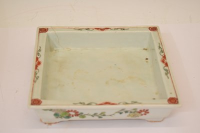Lot 536 - Chinese Canton Famille Verte jardinière or planter and stand