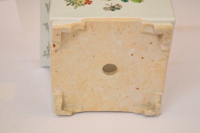 Lot 536 - Chinese Canton Famille Verte jardinière or planter and stand