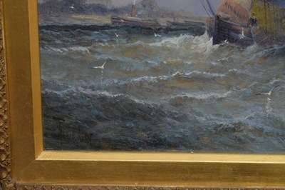 Lot 320 - 'Hubert' Thornley, (William Anslow Thornley, fl.1858-1898) - "A Fresh Breeze, Mouth of the Medway"