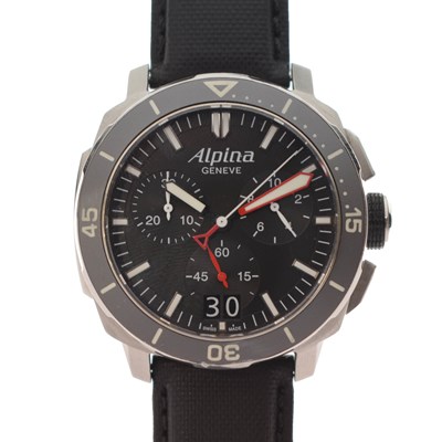 Lot 223 - Alpina Geneve - Gentleman's chronograph stainless steel cased wristwatch