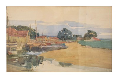 Lot 563 - Margaret Kemp Welch (British, 1874-1968) - Watercolour - Harbour scene