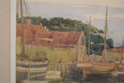 Lot 563 - Margaret Kemp Welch (British, 1874-1968) - Watercolour - Harbour scene