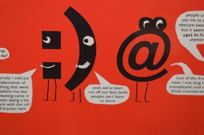 Lot 556 - Modern Toss - Limited edition screenprint - 'Punctuation Networking Event'