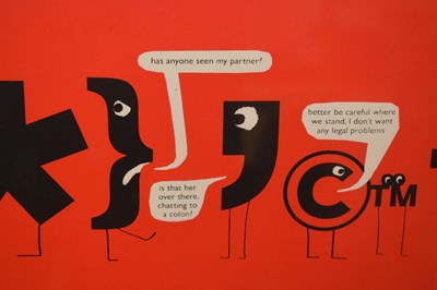 Lot 556 - Modern Toss - Limited edition screenprint - 'Punctuation Networking Event'