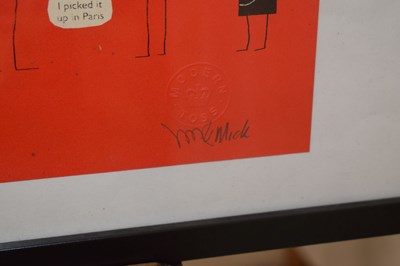 Lot 556 - Modern Toss - Limited edition screenprint - 'Punctuation Networking Event'