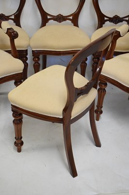 Lot 607 - Set of eight late 20th Century chairs