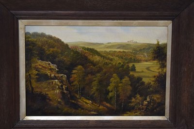 Lot 570 - George Willis Pryce (1866-1949) - Oil on canvas - View of Swiss Valley