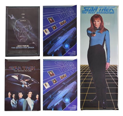 Lot 384 - Group of late 1970s to 1990s unframed Star Trek poster