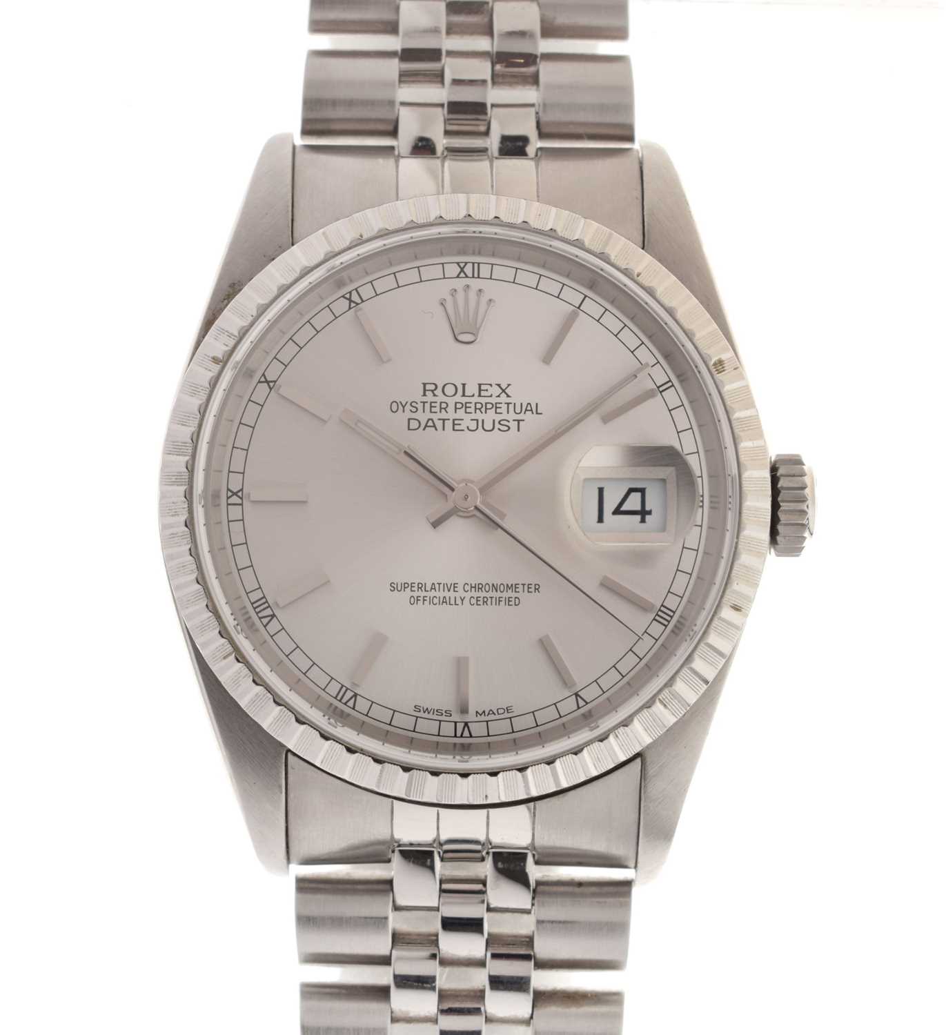 Lot 62 - Rolex - Gentleman’s Oyster Perpetual Datejust Chronometer, ref. 16220