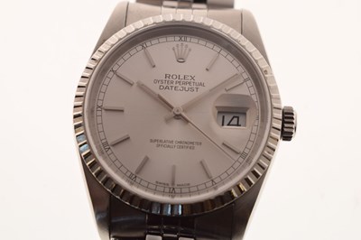 Lot 62 - Rolex - Gentleman’s Oyster Perpetual Datejust Chronometer, ref. 16220