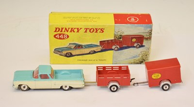 Lot 425 - Dinky Toys - Boxed 448 'Chevrolet Pick-up and Trailers'