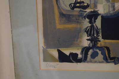 Lot 390 - Antoni Clavé (Spanish, 1913-2005) - Signed lithograph - 'Le Femme-Peintre Au Coq'