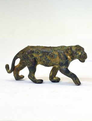 Lot 184 - Antiquities - Small Roman bronze model of a leopard