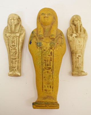 Lot 353 - Three Egyptian shabti / ushabti