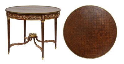 Lot 622 - 19th century French kingwood and parquetry centre table