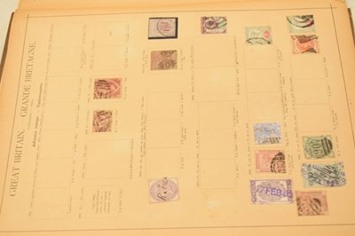 Lot 241 - Victorian 'Illustrated Postage Stamp Album' containing a selection of 19th Century postage stamps