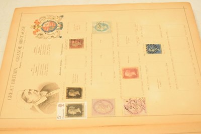 Lot 241 - Victorian 'Illustrated Postage Stamp Album' containing a selection of 19th Century postage stamps