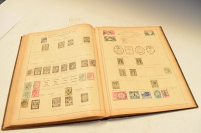 Lot 241 - Victorian 'Illustrated Postage Stamp Album' containing a selection of 19th Century postage stamps