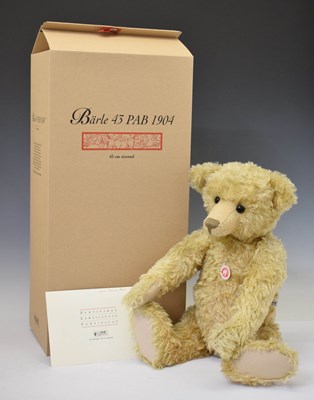 Lot 449 - Steiff - 'Baerle 43 PAB 1904' golden mohair teddy bear