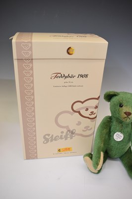 Lot 451 - Steiff - Limited edition 'Teddy Bear 1908' in green
