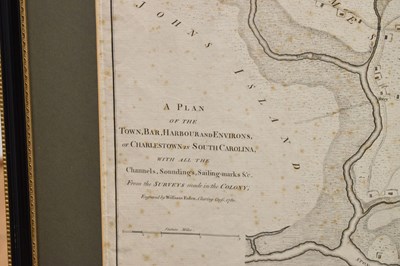 Lot 289 - American Interest - William Faden, (1749-1836) - Plan of Charlestown South Carolina, 1780