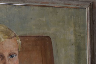 Lot 339 - Henry Robertson ('Robin') Watt - Oil on canvas – Portrait of Ian Malcolm Alexander Stewart