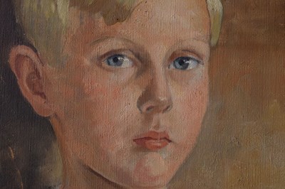 Lot 339 - Henry Robertson ('Robin') Watt - Oil on canvas – Portrait of Ian Malcolm Alexander Stewart