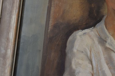 Lot 339 - Henry Robertson ('Robin') Watt - Oil on canvas – Portrait of Ian Malcolm Alexander Stewart