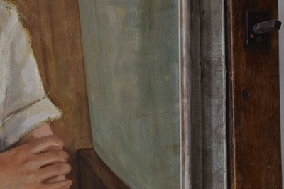 Lot 339 - Henry Robertson ('Robin') Watt - Oil on canvas – Portrait of Ian Malcolm Alexander Stewart