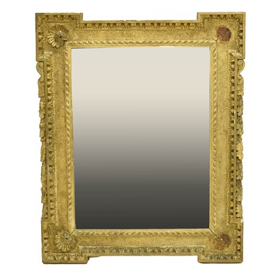 Lot 650 - 19th century giltwood and gesso wall mirror