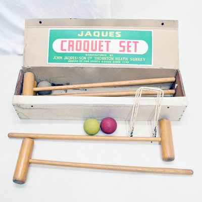 Lot 367 - Jaques & Son Ltd. croquet set