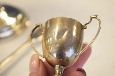 Lot 196 - Edward VII silver trophy cup, London 1936, 19cm high, together with
