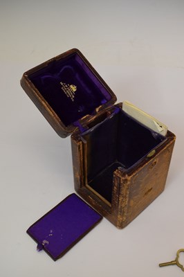 Lot 440 - J. W. Benson (retailer) - Brass cased two train carriage clock