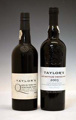 Lot 508 - Taylor's Quinta de Terra Feita vintage port, 1988, etc