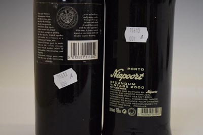 Lot 512 - Fonseca Guimaraens vintage port, 1995, and Niepoort Secundum, 2000