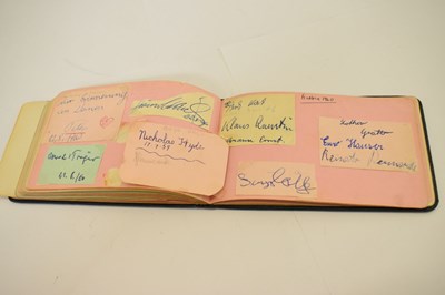 Lot 197 - A set of Beatles autographs on a single page with autograph album