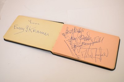 Lot 197 - A set of Beatles autographs on a single page with autograph album