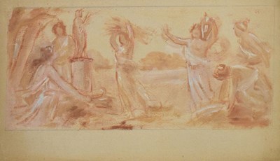 Lot 394 - Attributed to Pierre Puvis de Chavannes, (French, 1824-1898)