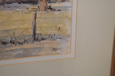 Lot 580 - Barry Paine - Two watercolours - Rural landscapes